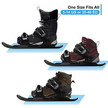 Load image into Gallery viewer, PortableMini Ski Skates Adjustable Binding Short Snow Skis Snowblades Men Women Winter Outdoor Snow Skiing Sports Equipment