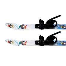 Load image into Gallery viewer, Skiblades with Ski Poles Set Ski Shoes Snowboard for Kids Girl Boy Winter Equipment Sporting Goods Winter Sports Snow Ice Skiing