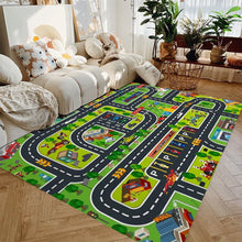 Load image into Gallery viewer, Car Play Mat for Boys and Girls Highway City Traffic-Themed Rugs for Kids Toy Cars Kids Rugs for Playroom Non-Slip Kids Play Rug