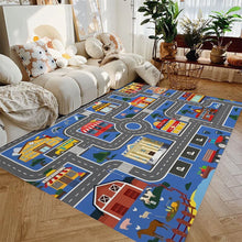 Load image into Gallery viewer, Car Play Mat for Boys and Girls Highway City Traffic-Themed Rugs for Kids Toy Cars Kids Rugs for Playroom Non-Slip Kids Play Rug