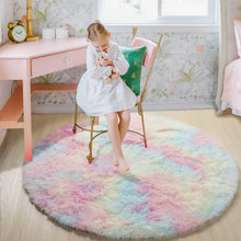 Load image into Gallery viewer, Super Soft Plush Round Rug Mat Fluffy White Carpets For Living Room Home Decor Bedroom Kid Room Decoration Salon Thick Pile Rug