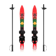 Load image into Gallery viewer, Skiblades with Ski Poles Set Ski Shoes Snowboard for Kids Girl Boy Winter Equipment Sporting Goods Winter Sports Snow Ice Skiing