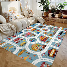 Load image into Gallery viewer, Car Play Mat for Boys and Girls Highway City Traffic-Themed Rugs for Kids Toy Cars Kids Rugs for Playroom Non-Slip Kids Play Rug