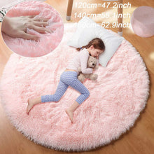 Load image into Gallery viewer, Super Soft Plush Round Rug Mat Fluffy White Carpets For Living Room Home Decor Bedroom Kid Room Decoration Salon Thick Pile Rug