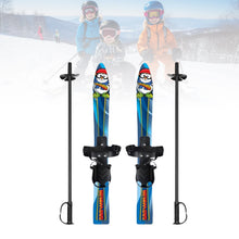 Load image into Gallery viewer, Skiblades with Ski Poles Set Ski Shoes Snowboard for Kids Girl Boy Winter Equipment Sporting Goods Winter Sports Snow Ice Skiing