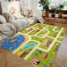 Load image into Gallery viewer, Car Play Mat for Boys and Girls Highway City Traffic-Themed Rugs for Kids Toy Cars Kids Rugs for Playroom Non-Slip Kids Play Rug