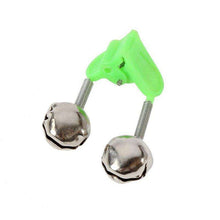 Load image into Gallery viewer, 10 Pcs Fishing Bite Alarms Fishing Rod Bells Rod Clamp Tip Clip Bells Ring Green ABS Fishing Accessory New Hot Fishing Tool - Ole Misc.