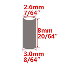 Load image into Gallery viewer, 100pcs Black Round Copper Fishing Tube Fishing Wire Pipe Crimp Sleeves Connector Fishing Line Accessories Tool - Ole Misc.