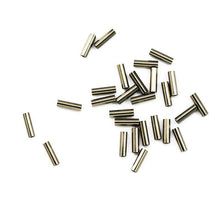 Load image into Gallery viewer, 100pcs Black Round Copper Fishing Tube Fishing Wire Pipe Crimp Sleeves Connector Fishing Line Accessories Tool - Ole Misc.