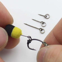Load image into Gallery viewer, 10PCS Metal Bait Spike with Ring Carp Fishing Hook Bait Sting Boilies Pin Spike Maggot Corn Ronnie Hair Rigs Carp Feeder Fishing - Ole Misc.