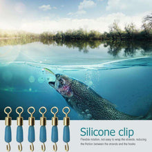 Load image into Gallery viewer, 10pcs Fishing Line Sinker Slides Slip Clips Fishing Swivels Shank Clip Solid Rings Connector Accessories Fishing Hooks - Ole Misc.