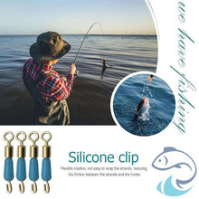 Load image into Gallery viewer, 10pcs Fishing Line Sinker Slides Slip Clips Fishing Swivels Shank Clip Solid Rings Connector Accessories Fishing Hooks - Ole Misc.