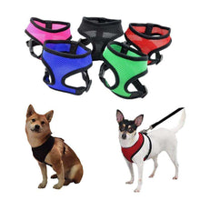 Load image into Gallery viewer, 1PC Adjustable Soft Breathable Dog Harness Nylon Mesh Vest Harness for Dogs Puppy Collar Cat Pet Dog Chest Strap Leash - Ole Misc.