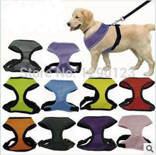 Load image into Gallery viewer, 1PC Adjustable Soft Breathable Dog Harness Nylon Mesh Vest Harness for Dogs Puppy Collar Cat Pet Dog Chest Strap Leash - Ole Misc.