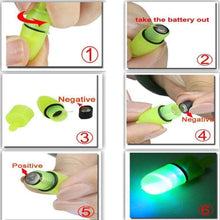 Load image into Gallery viewer, 2019 Hot sale 5PCS LED Night Fishing Rod Bite Bait Alarm Light Twin Bells Clip Alerter Sea Fishing practical tools - Ole Misc.