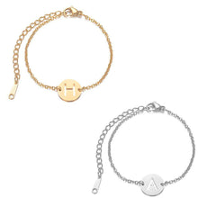 Load image into Gallery viewer, 2019 Stainless Steel A Z 26 English Letter Bracelet Gold Silver Tone Adjustable Name Chain Link Bangle Pulseras Mujer Jewelry - Ole Misc.