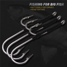Load image into Gallery viewer, 3pcs Stainless Steel Assist jig fishing Hooks double sharp strong jigging hooks For Sea lure Fishing size 6/0~13/0 - Ole Misc.