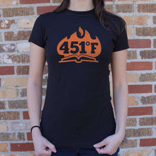 Load image into Gallery viewer, 451 Fahrenheit T-Shirt (Ladies) - Ole Misc.
