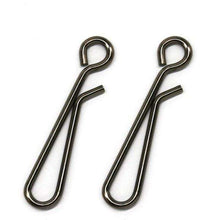 Load image into Gallery viewer, 50Pcs/Lot Stainless Steel Hanging Snap Tackle Tools connector fishing swivels Accessories tackle fishhooks 0# 1# 2# 3# 4# 5# 6# - Ole Misc.
