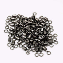 Load image into Gallery viewer, 50pcs Ball Bearing Swivel Solid Ring Fishing Connector Barrel Rolling Swivel Lure Goods For Fishing Sea Fishing Accessories Tool - Ole Misc.