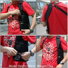 Load image into Gallery viewer, Fashion Mens Anti-theft Phone Package Black Shoulder Bag Hidden Backpack - Ole Misc.