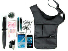 Load image into Gallery viewer, Fashion Mens Anti-theft Phone Package Black Shoulder Bag Hidden Backpack - Ole Misc.