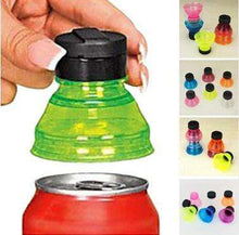 Load image into Gallery viewer, 3Pcs/Set Creative Can Convert Soda Savers Toppers Reusable Bottle Cap Drink Lids Opener Resealable Tops - Ole Misc.