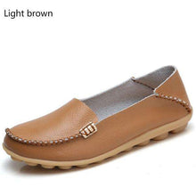 Load image into Gallery viewer, 18 Colors Women's Breathable Soft Leather Loafers Comfort Flats Driving Shoes Indoor Outdoors Slip-on Slippers - Ole Misc.