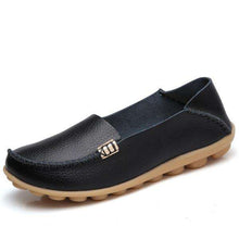 Load image into Gallery viewer, 18 Colors Women's Breathable Soft Leather Loafers Comfort Flats Driving Shoes Indoor Outdoors Slip-on Slippers - Ole Misc.