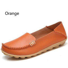 Load image into Gallery viewer, 18 Colors Women's Breathable Soft Leather Loafers Comfort Flats Driving Shoes Indoor Outdoors Slip-on Slippers - Ole Misc.