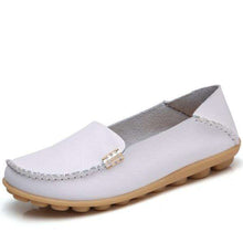 Load image into Gallery viewer, 18 Colors Women's Breathable Soft Leather Loafers Comfort Flats Driving Shoes Indoor Outdoors Slip-on Slippers - Ole Misc.