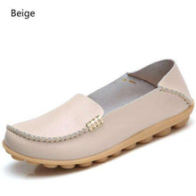 Load image into Gallery viewer, 18 Colors Women's Breathable Soft Leather Loafers Comfort Flats Driving Shoes Indoor Outdoors Slip-on Slippers - Ole Misc.