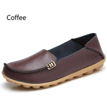 Load image into Gallery viewer, 18 Colors Women's Breathable Soft Leather Loafers Comfort Flats Driving Shoes Indoor Outdoors Slip-on Slippers - Ole Misc.