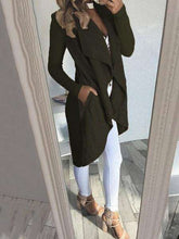 Load image into Gallery viewer, 2018 Spring New Fashion Women Irregular Overcoat  Solid Color Slim Fit Coats and Jackets Casual Long Outerwear Windbreaker - Ole Misc.