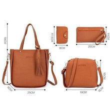 Load image into Gallery viewer, Luxury 4 Set Bags New Fashion Women Handbags Single Shoulder Bag Totes Bag Patent Leather Design Bag - Ole Misc.