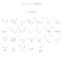 Load image into Gallery viewer, Necklace Super Alphabet Letter Personalization Side Initial - Ole Misc.