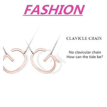 Load image into Gallery viewer, Necklace Super Alphabet Letter Personalization Side Initial - Ole Misc.