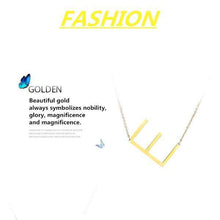 Load image into Gallery viewer, Necklace Super Alphabet Letter Personalization Side Initial - Ole Misc.
