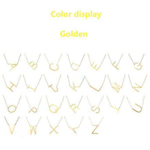 Load image into Gallery viewer, Necklace Super Alphabet Letter Personalization Side Initial - Ole Misc.