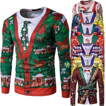 Load image into Gallery viewer, Personality Christmas Tree T-shirt 3D Long Sleeve Print T-Shirt Christmas Gift - Ole Misc.