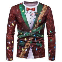 Load image into Gallery viewer, Personality Christmas Tree T-shirt 3D Long Sleeve Print T-Shirt Christmas Gift - Ole Misc.