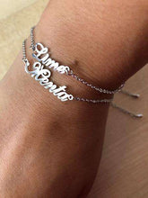 Load image into Gallery viewer, Personalized Custom Name Bracelet Charms Handmade Women Kids Jewelry Engraved Handwriting Signature Love Message Customized Gift - Ole Misc.