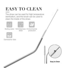 Load image into Gallery viewer, Stainless Steel Straws for 30oz 20oz Tumblers Cups Recycle Straw with Cleaner Brush - Ole Misc.