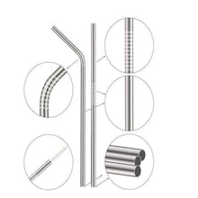 Load image into Gallery viewer, Stainless Steel Straws for 30oz 20oz Tumblers Cups Recycle Straw with Cleaner Brush - Ole Misc.