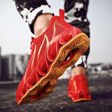 Load image into Gallery viewer, On SALE Newst Men Breathable Flying Weave Running Sport Shoes Fashion Casual Flame Printed Mesh Sneakers Outdoor Lightweight Trainers Shoes - Ole Misc.