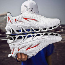 Load image into Gallery viewer, On SALE Newst Men Breathable Flying Weave Running Sport Shoes Fashion Casual Flame Printed Mesh Sneakers Outdoor Lightweight Trainers Shoes - Ole Misc.