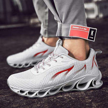 Load image into Gallery viewer, On SALE Newst Men Breathable Flying Weave Running Sport Shoes Fashion Casual Flame Printed Mesh Sneakers Outdoor Lightweight Trainers Shoes - Ole Misc.