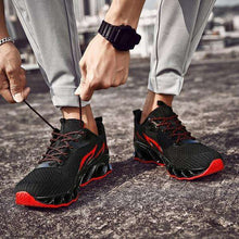 Load image into Gallery viewer, On SALE Newst Men Breathable Flying Weave Running Sport Shoes Fashion Casual Flame Printed Mesh Sneakers Outdoor Lightweight Trainers Shoes - Ole Misc.