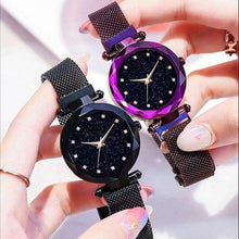 Load image into Gallery viewer, New Luxury Starry Sky Women Watches Rose Gold Bracelet Rhinestones Quartz Ladies Watch Thin Steel Female Wristwatch (1PCS) - Ole Misc.