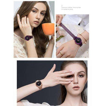 Load image into Gallery viewer, New Luxury Starry Sky Women Watches Rose Gold Bracelet Rhinestones Quartz Ladies Watch Thin Steel Female Wristwatch (1PCS) - Ole Misc.